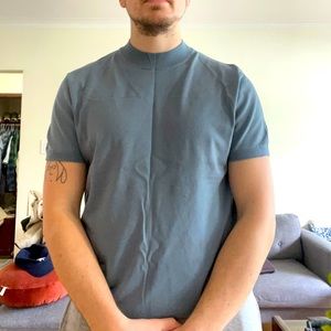 Zara men’s large mock neck knit T-shirt